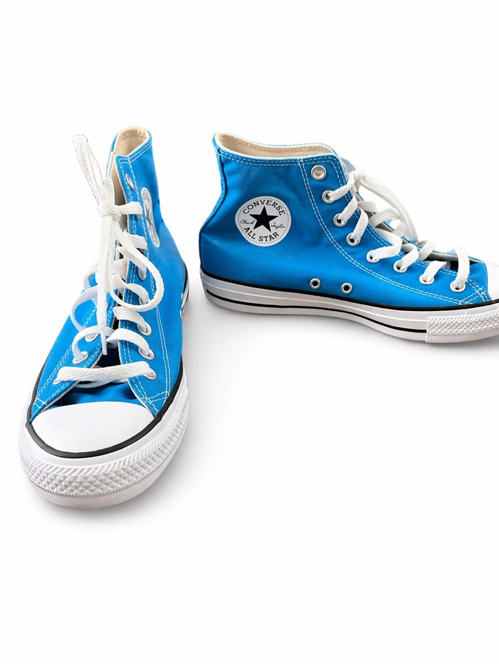 Converse Kids Blue High-Top Sneakers with White Laces